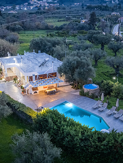 private pool luxury villa zakynthos